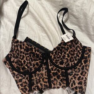 Leopard Print Women's Intimate Bra